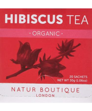 Natur Boutique Natur Boutique Organic Hibiscus Tea Bags - Pack of 20