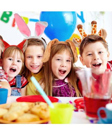 Buy Lurrose 9Pcs Plush Animal Headbands - Jungle Costume Accessories for Kids & Adults | Perfect for Birthdays Halloween & Christmas Parties - Buy Online on GoSupps.com