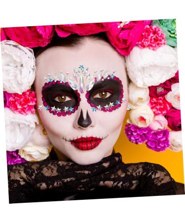 4 Sheets Face Stickers Rhinestones Makeup Stickers Nail Stickers for Nail Art Diamond Facial Sticker Nail Art Stickers Face Gems Facial Decors Stickers Face Jewels Eye Gems Acrylic Mikinona - Buy Online on GoSupps.com