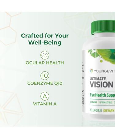 Youngevity Ultimate Vision FX - Eye Vitamin & Mineral Supplement Blend - Lutein CoQ10 Vitamins A C E Zinc Chromium Selenium for Eye Health (60 Capsules) 60 Count (Pack of 1) - Buy Online on GoSupps.com