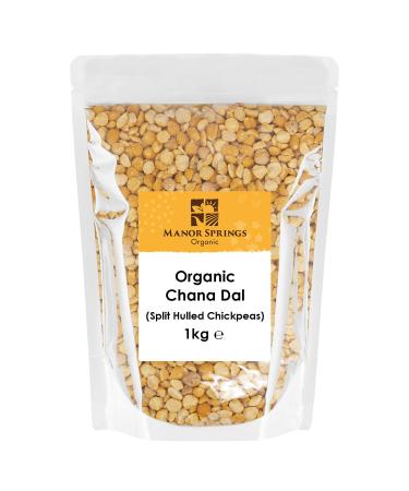 Organic Chana Dal (Split Hulled Chickpeas) 1kg by Manor Springs Organic