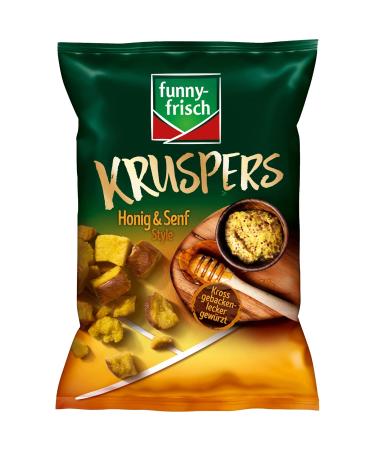 Funny Fresh Kruspers Honey & Mustard Wheat Crackers 6-Pack (720g) - International Shipping Available - Buy Online on GoSupps.com