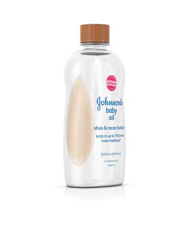 Johnson's Baby Oil - Mineral Oil Enriched with Shea & Cocoa Butter 14 fl. oz - Buy Online on GoSupps.com