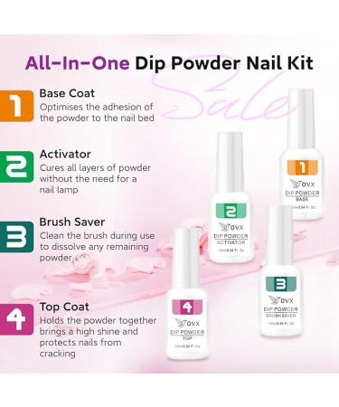 Dip Powder Nail Kit 8 Colors Dip Nails Powder Starter Kit Nail Dip Powder Kit for Beginners with Everything Nail Art Kit with Dipping Powder Liquid Set Recycling Tray for Manicure Home and Salon Use - Buy Online on GoSupps.com