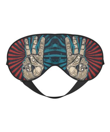 Sleep Mask Eye for Women Men Reusable Soft Blackout Eye Masks Covers for Night Better Sleep Travel Camping Road Trip Essentials Gifts for Him Her - Rock and roll