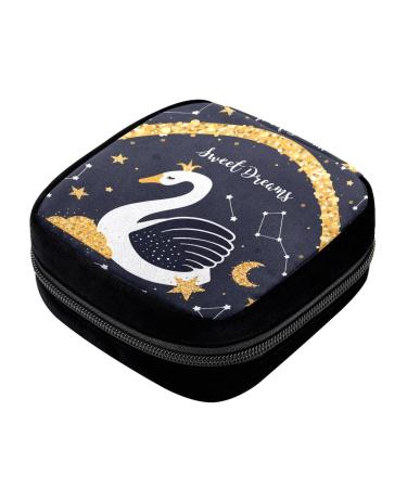 GIAPB Period Bag Sanitary Napkin Storage Bag Pad Holder for Period Makeup Pouch Animal and Constellation Color667