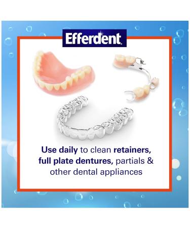 Efferdent Retainer & Denture Cleaner Tablets 126 Count - Coffee & Tea Formula - Buy Online on GoSupps.com