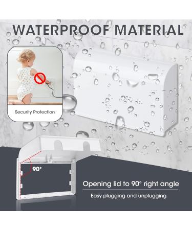 Childproof Waterproof UK Standard Socket Cover Box - Plug & Light Switch Guard for Home Safety - Buy Online on GoSupps.com