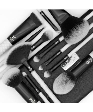 MODA Pro Full Face 13PC Makeup Brush Set - White | Travel Pouch Included | Perfect for Flawless Makeup Application - Buy Online on GoSupps.com