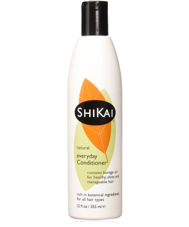 Shikai - Everyday Conditioner, Plant-Based, Non-Soap, Non-Detergent, Contains Amla for Healthy, Shiny and Manageable Hair (Unscented, 12 Ounces) 12 Fl Oz (Pack of 1)