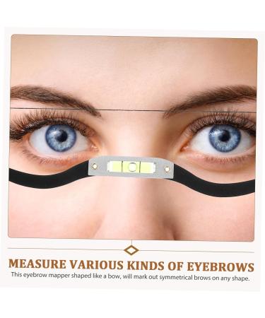 1 Set Arch Embroidery Eyebrow Ruler Brow Template Eyebrow Shaping Kit Level Ruler Alloy - Buy Online on GoSupps.com