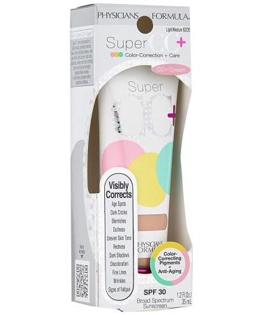 Physicians Formula Super CC+ Color-Correction Cream SPF 30 - LightMedium, 1.2 fl oz - Buy Online on GoSupps.com