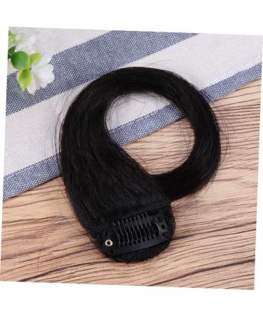 Angoily Front Hair Extensions Clip in Hair Extensions Fringe Bangs Clipper Grippers Bangs Hair Clip Gothic+mirror Wavy Girl Hair Clips Wave Wig Woman Wig Girls Wigs Both Sides Size 1 Black - Buy Online on GoSupps.com