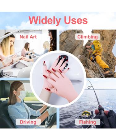 NXJ INFILILA UV Gloves for Nails Anti UV Light Gloves for Gel Nails Professional UPF 99+ UV Protection Gloves for Gel Manicure Skin Care Fingerless Gloves for Protecting Hands from UV Nail Lamp - Buy Online on GoSupps.com