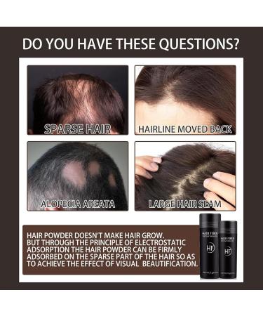 Hair Fibres Black Hair Fibres Thick Fiber Hair Fibres For Instant Thicking Hair Building Fibres For Hair Powder Women And Men Hairline Powder For Thinning Hair Hairline Concealer Waterproof - Buy Online on GoSupps.com