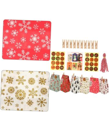 Hohopeti Candy Bag 1 Set Christmas Paper Bag Set Calendar Christmas Treat Calentador Hanging Bag Packing Bag Candy - Buy Online on GoSupps.com