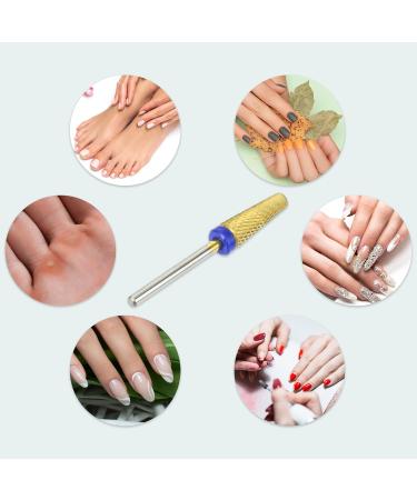VOCOSTE Nail Drill Bits Tungsten Steel Gold Tone M Medium Teeth - Buy Online on GoSupps.com