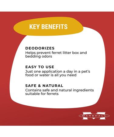 Marshall Pet Products Goodbye Odor Natural Deodorizing Water Supplement for Ferrets - 8 oz - Buy Online on GoSupps.com