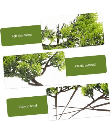 ABOOFAN 25 Pcs Simulated Pine Leaves Xmas Pine Branches Party Adornment Preserved Eucalyptus Halloween Wreath Branches Faux Plant Green Pine Needles Home Goods Decor Plastic Thuja Leaf Dark Greenx5pcs mediumx5pcs - Buy Online on GoSupps.com