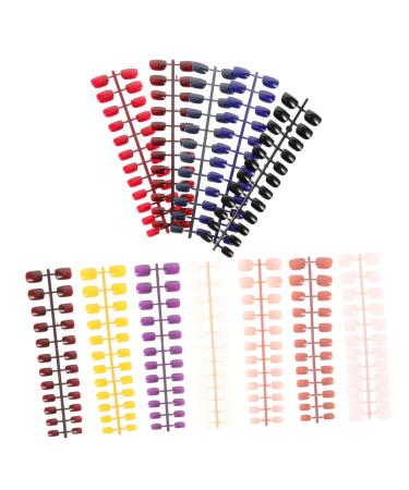 Ipetboom 12 Sets Fake Nails Tips Glue Stick on Nails Press on Short Nails Press on Fake Nails False Toenails Nails for Women False Nails False Nail Tips Press on Nails Manicure Nail Piece