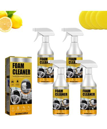 Homebbc Foam Cleaner Multi-purpose Foam Cleaner Foam Cleaner for Car Foam Cleaner All Purpose Car Interior Foam Cleaner Powerful Stain Removal Kit (4pcs)