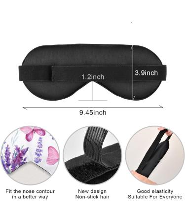 Haskirky Light Blocking Eye Mask for Adults - Adjustable & Breathable for Travel, Yoga, Meditation - Lavender scented for Deep Sleep - Buy Online on GoSupps.com