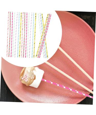 BESTonZON 50pcs Marshmallow Stick Chocolate Candy Lollipops Candy Bars Marshmallow Wrapping Sticks DIY Candies Sticks Marshmallow Supplies Lollipop DIY Sticks Dedicated Chocolate Stick Paper - Buy Online on GoSupps.com