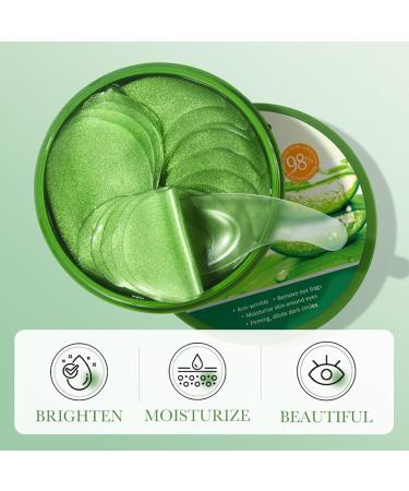 60 PCS Aloe Vera Under Eye Patches - Eliminate Dark Circles & Fine Lines | Hydrating Eye Masks with Natural Extracts for Youthful Skin - Buy Online on GoSupps.com