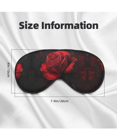 Red Rose Soft Sleep Eye Mask - Breathable Travel Eye Patch for Women | Perfect for Relaxation - Buy Online on GoSupps.com