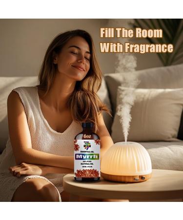 GV77ZF Essential Oil Two 4 Fl Oz (120Ml) Set - Pure Natural Myrrh Oil and Jasmine Essential Oil for Diffuser Humidifier Skin Care Home Fragrance Bath Hair Care Cleansing Massage Yoga DIY So - Buy Online on GoSupps.com