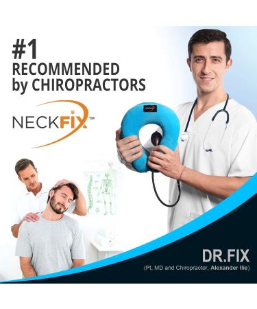 NeckFix Cervical Neck Traction Device for Instant Pain Relief - Pinched Nerve Stretcher + Bonus | 12-17 inch - Buy Online on GoSupps.com