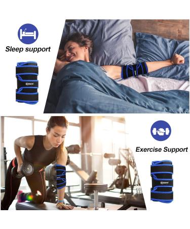 Adjustable Elbow Brace for Tendonitis & Tennis Elbow Relief Ulnar Nerve Support Night Sleep Fit for Men & Women - Buy Online on GoSupps.com
