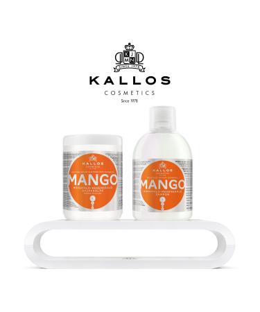Kallos KJMN Hair Mask with Mango Oil - 1000 ml Odourless | Buy Online | International Shipping Available - Buy Online on GoSupps.com