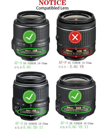Nikon Compatible 52mm Lens Cap for AF-S DX 18-55mm & 50mm f/1.8D - 2 Pack - Buy Online on GoSupps.com