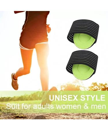 3 Pairs Arch Support Pads for Flatfoot Relief | Cushioned Compression Sleeves for Plantar Fasciitis & Heel Spurs | Comfort for Fallen Arches (Green - Buy Online on GoSupps.com