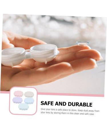 Homsfou 10 Pack Colored Contact Lens Holders | Eye Care Containers | Travel-Friendly Lens Cases with Mirror & Solution Foil - Buy Online on GoSupps.com
