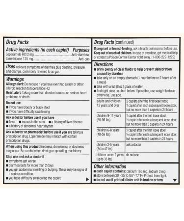 Foster & Thrive Anti-Diarrheal Caplets - Multi-Symptom Relief for Diarrhea Gas & Bloating | 12 Count - Buy Online on GoSupps.com