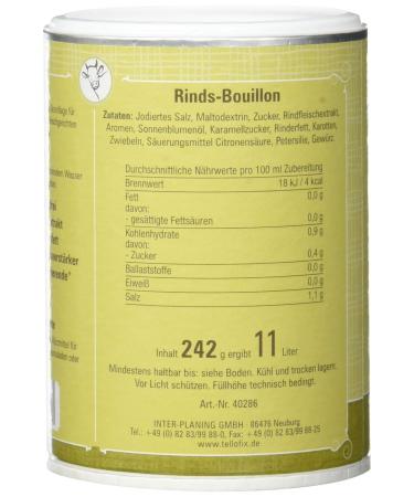 Tellofix Beef Bouillon (242g) - All-Natural Gluten-Free Perfect for International Shipping - Buy Online on GoSupps.com
