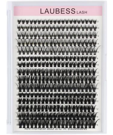 300 Pcs Cluster Lashes Set | LAUBESS Individual Eyelash Clusters for DIY Extensions - 20D/40D/50D-0.07C Mix 8-16mm - Buy Online on GoSupps.com