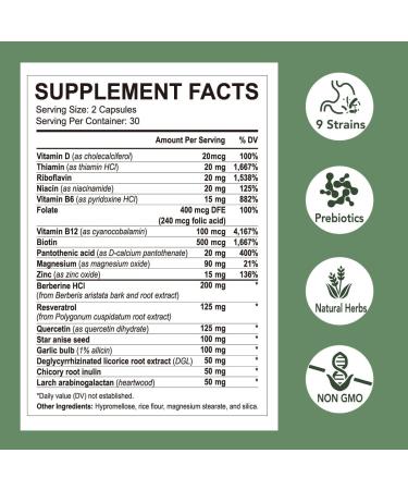 Rigma Herbal BEE Gut Health - Gas and Bloating Relief Constipation Leaky Gut Repair - Gut Cleanse & Restore Digestion - Promote Regularity Colon Cleanser 60 Capsules - Buy Online on GoSupps.com