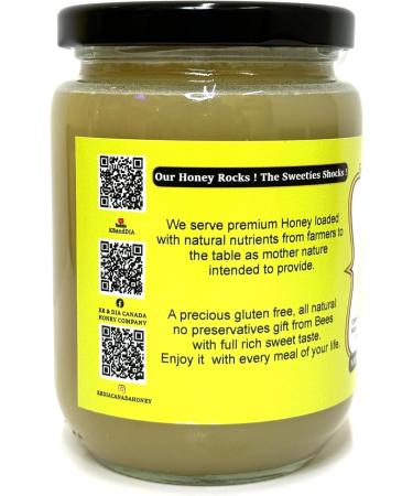KB & DIA Raw Honey Unpasteurized Iced Crunch | Unprocessed | Natural | Pure | Canada No. 1 Prairies RAW Honey | Creamed Honey 100% Farmed & Packed in Canada | Single Source Pure Honey Unpasteurized | Raw Unfiltered Honey (500g) - Buy Online on GoSupps.com