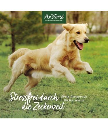 Aniforte Tick Sign for Small Dogs up to 10kg - 60 Capsules for Natural Tick Protection | Effective for Junior Adult & Senior Dogs - Buy Online on GoSupps.com