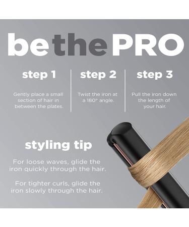 INFINITIPRO BY CONAIR Rose Gold Ceramic Flat Iron 1-Inch - Professional Hair Straightener - Buy Online on GoSupps.com