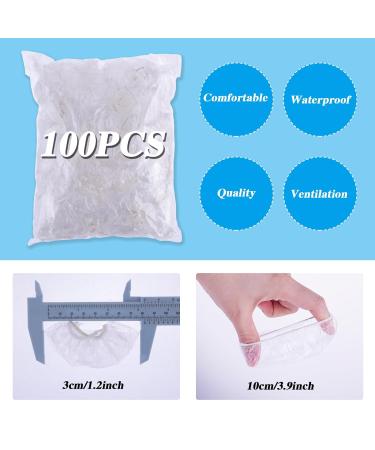 100 Waterproof Disposable Ear Protectors - Transparent Shower Ear Covers for Bathing Hairdressing & Spa - Buy Online on GoSupps.com