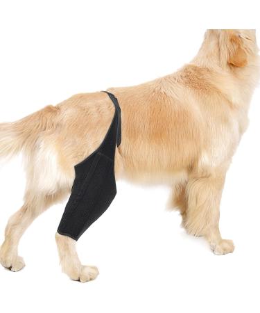 Dog Hinds Leg Support Dog Leg Protector | Breathable Back Leg Support with Metal Strip High Elasticity Leg Protector for Senior Dogs Hamil Black X-Small - Buy Online on GoSupps.com