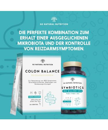 Colon Balance Supplement with Aloe Vera & Inulin | Vegan Aid for Bloating & Constipation | 30 Bags | N2 Natural Nutrition - Buy Online on GoSupps.com