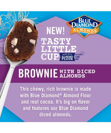 Blue Diamond Almonds Chocolate Almond Flour Brownie Cup - Gluten Free, Non-GMO, 1.69 oz | Single-Serve Microwave Mug Cake - Buy Online on GoSupps.com
