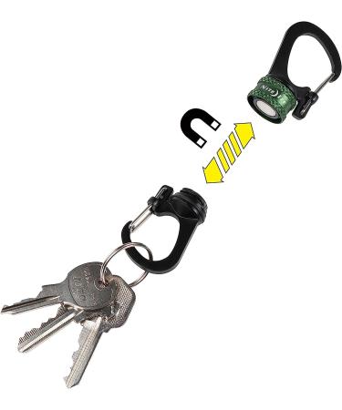 Nite Ize SlideLock 360 Magnetic Locking Dual Carabiner - Olive | Twist-to-Lock Key Holder - Buy Online on GoSupps.com
