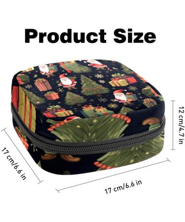 Buy Muoooum Merry Christmas Santa Claus Women's Period Bag | Portable Menstrual Cup & Pad Holder Ideal for Teens & Women Color 6 - Buy Online on GoSupps.com