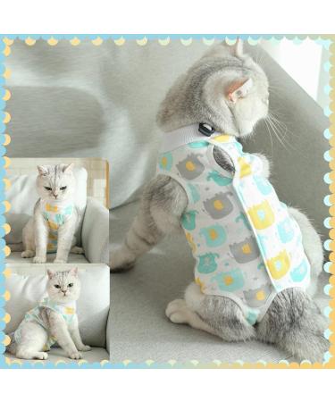 CLLRYBO Katzenbody for Cats - After Surgery Recovery Suit | Pet Medical Surgical Shirt (Elephant M) - International Shipping Available - Buy Online on GoSupps.com